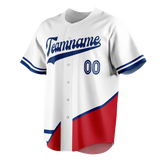 Custom Team Design White & Red Colors Design Sports Baseball Jersey BB00TR080209