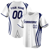 Custom Team Design White & Royal Blue Colors Design Sports Baseball Jersey BB00WN030219