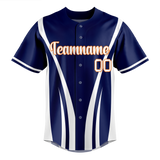 Custom Team Design Royal Blue & White Colors Design Sports Baseball Jersey BB00WN041902