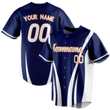 Custom Team Design Royal Blue & White Colors Design Sports Baseball Jersey