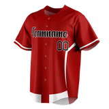 Custom Team Design Red & White Colors Design Sports Baseball Jersey BB00WN050902