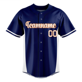 Custom Team Design Dark Purple & White Colors Design Sports Baseball Jersey BB00WN092202