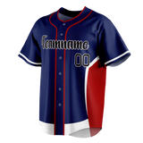 Custom Team Design Dark Purple & Red Colors Design Sports Baseball Jersey BB00WN102209