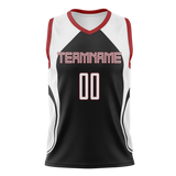 Custom Unisex Black & White Pattern Basketball Jersey BS0000070102