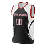 Custom Unisex Black & White Pattern Basketball Jersey BS0000070102