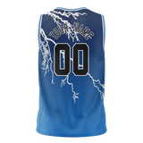 Custom Unisex Royal Blue & Blue Pattern Basketball Jersey BS0000121920