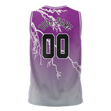 Custom Unisex Pink & White Pattern Basketball Jersey BS0000122502