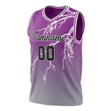 Custom Unisex Pink & White Pattern Basketball Jersey BS0000122502