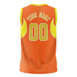 Custom Unisex Light Orange & Yellow Pattern Basketball Jersey BS0000131112