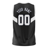 Custom Unisex Black & White Pattern Basketball Jersey BS0000140102