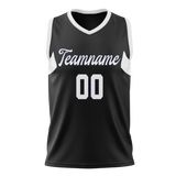 Custom Unisex Black & White Pattern Basketball Jersey BS0000140102