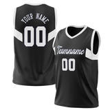 Custom Unisex Black & White Pattern Basketball Jersey