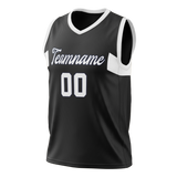 Custom Unisex Black & White Pattern Basketball Jersey BS0000140102