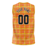 Custom Unisex Light Orange & Yellow Pattern Basketball Jersey BS0000181112