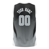 Custom Unisex Black & Gray Pattern Basketball Jersey BS0000200103