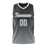 Custom Unisex Black & Gray Pattern Basketball Jersey BS0000200103