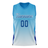 Custom Unisex Light Blue & Royal Blue Pattern Basketball Jersey BS0000202119