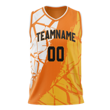 Custom Unisex Yellow & Gold Pattern Basketball Jersey BS0000211213