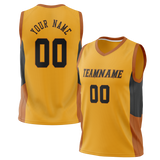 Custom Unisex Yellow & Gold Pattern Basketball Jersey BS0000241213