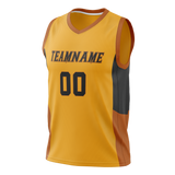 Custom Unisex Yellow & Gold Pattern Basketball Jersey BS0000241213