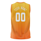 Custom Unisex Light Orange & Yellow Pattern Basketball Jersey BS0000381112