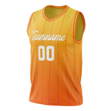 Custom Unisex Light Orange & Yellow Pattern Basketball Jersey BS0000381112