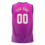 Custom Unisex Light Purple & Pink Pattern Basketball Jersey BS0000382425