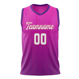 Custom Unisex Light Purple & Pink Pattern Basketball Jersey BS0000382425