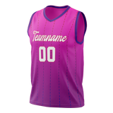 Custom Unisex Light Purple & Pink Pattern Basketball Jersey BS0000382425