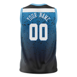 Custom Unisex Royal Blue & Blue Pattern Basketball Jersey BS0000401920