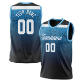 Custom Unisex Royal Blue & Blue Pattern Basketball Jersey