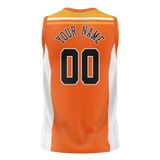 Custom Unisex Light Orange & Yellow Pattern Basketball Jersey BS0000431112