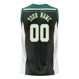 Custom Unisex Kelly Green & Green Pattern Basketball Jersey BS0000431514