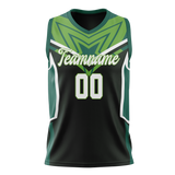 Custom Unisex Kelly Green & Green Pattern Basketball Jersey BS0000431514