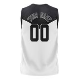 Custom Unisex Black & White Pattern Basketball Jersey BS0000440102