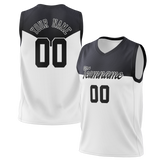 Custom Unisex Black & White Pattern Basketball Jersey BS0000440102