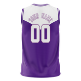 Custom Unisex Light Purple & Black Pattern Basketball Jersey BS0000442401