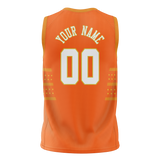 Custom Unisex Light Orange & Yellow Pattern Basketball Jersey BS0000481112