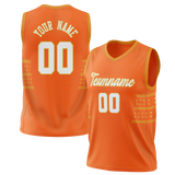 Custom Unisex Light Orange & Yellow Pattern Basketball Jersey BS0000481112