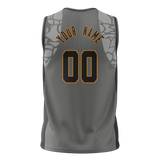 Custom Unisex Silver & Camo Pattern Basketball Jersey BS0000520406