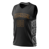 Custom Unisex Black & White Pattern Basketball Jersey BS0000530102