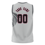 Custom Unisex Gray & Black Pattern Basketball Jersey BS0000580301