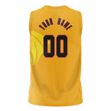 Custom Unisex Light Orange & Yellow Pattern Basketball Jersey BS0000581112