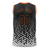 Custom Unisex Black & White Pattern Basketball Jersey BS0000590102