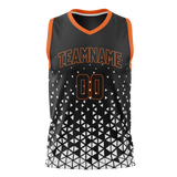 Custom Unisex Black & White Pattern Basketball Jersey BS0000590102