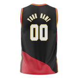 Custom Team Design Black & Red Colors Design Sports Basketball Jersey BS00AH020109