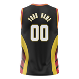 Custom Team Design Black & Yellow Colors Design Sports Basketball Jersey BS00AH030112