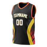 Custom Team Design Black & Yellow Colors Design Sports Basketball Jersey BS00AH030112