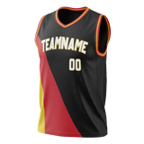 Custom Team Design Black & Red Colors Design Sports Basketball Jersey BS00AH040109