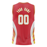 Custom Team Design Red & White Colors Design Sports Basketball Jersey BS00AH090902